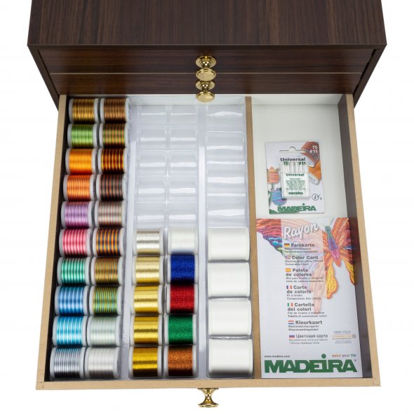 Madeira Garnschatulle Rayon No.40 (190 Spulen/ 200 m/ Teak)