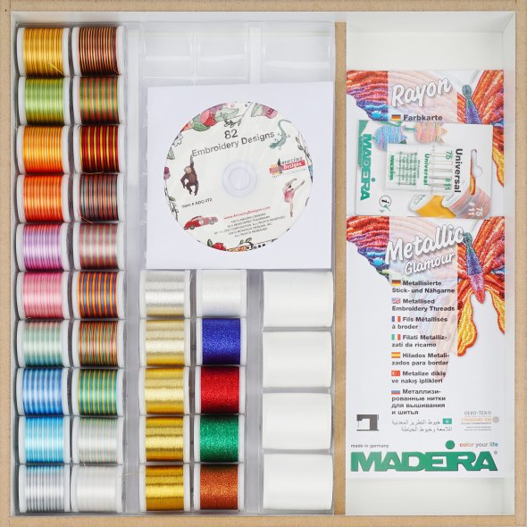 Madeira Garnschatulle Rayon No.40 (190 Spulen/ 200 m/ weiß)