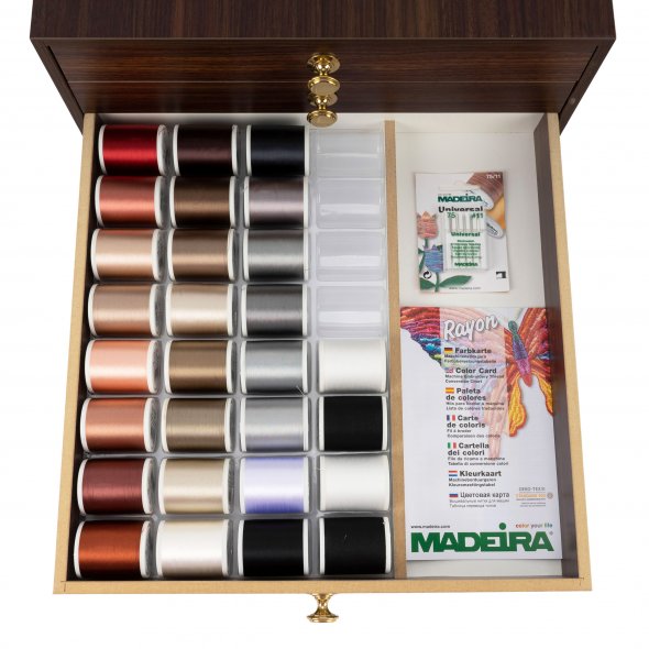 Madeira Garnschatulle Rayon No.40 (120 Spulen a 1000 m/ Teak)