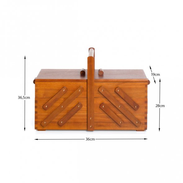 Prym Nähkasten Holz M (dunkel)