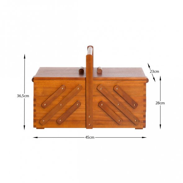 Prym Nähkasten Holz L (dunkel)