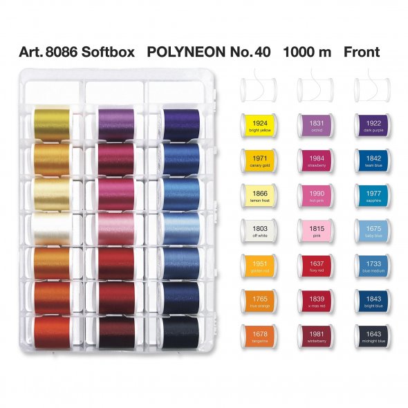 Madeira Polyneon No.40 Garnkoffer (40 Spulen/ 1000 m)