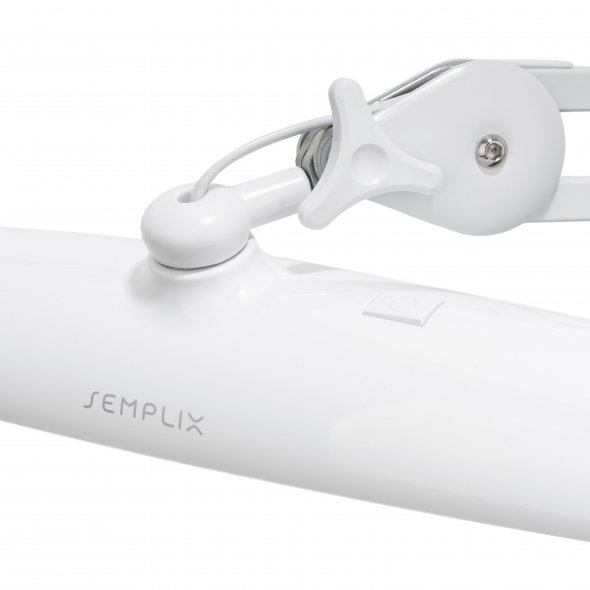 Semplix LED Arbeitslampe Tischlampe weiß (182 LED/ 3 Farben/ dimmbar/ Tischklemme)