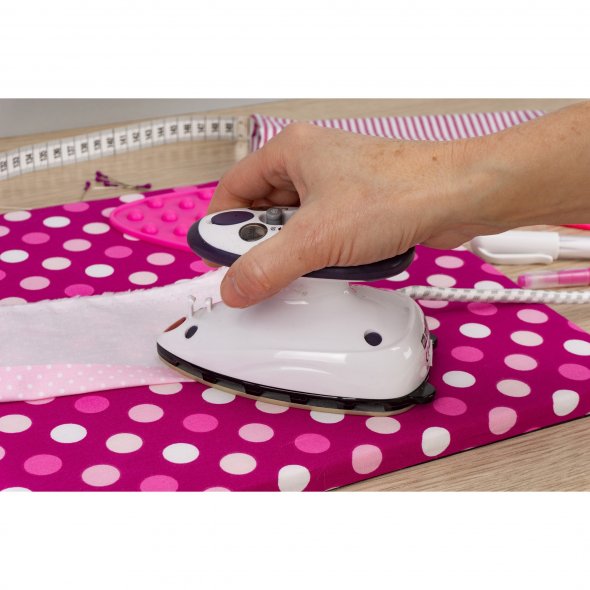 Set Prym Mini Bügeleisen mit Semplix Silikonablage (pink)