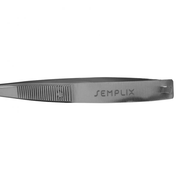 Semplix Pinzettenschere mit Etui (gebogen / 12 cm)