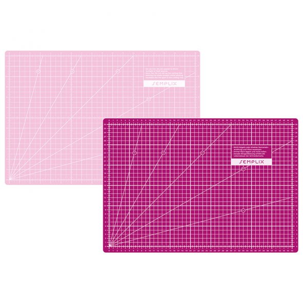 Semplix Schneidematten-Set A3 pink/beere (Matte 45 x 30 cm)