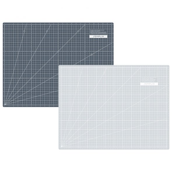 Semplix Schneidematten-Set A2 grau/pink (Matte 60 x 45 cm)
