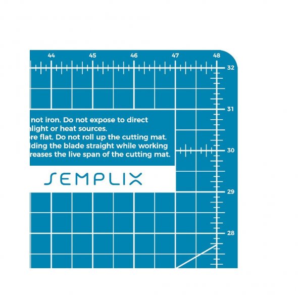 Semplix Schneidematte türkis-petrol (120 x 80 cm/ 48 x 32 inch) A0