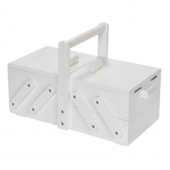 Prym Nähkasten Holz S (36 x 19 x 22 cm/ weiß)