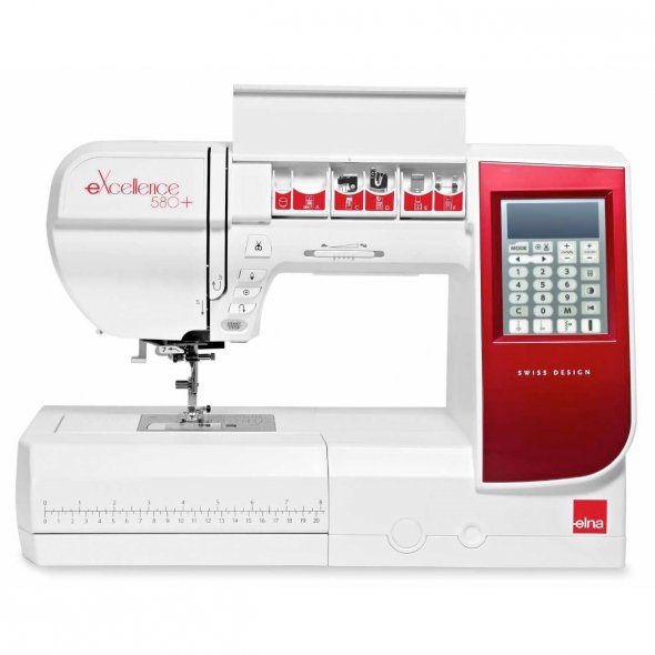 Elna eXcellence 580+ Computer Nähmaschine inkl. Bonuszubehör