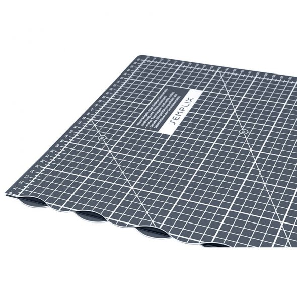 Semplix Faltbare Schneidematte grau (60 x 45 cm/ Unterseite rutschhemmend) A2