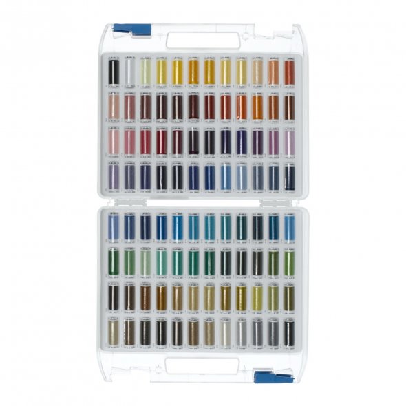 Amann Mettler Stickgarnkoffer POLY SHEEN No.40 (96 Farben/ 200 m)