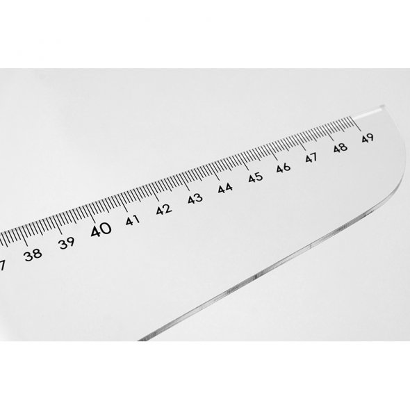Semplix Schneiderlineal Dressmaker Ruler (49 x 19 cm/ transparent)