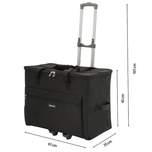 Nähmaschinen-Trolley schwarz (groß/ B 61 x T 35 x H 45 cm)
