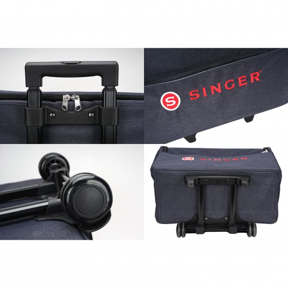 Singer Trolley, Rollkoffer Jeansfarbe (B 50 cm x H 33 cm x T 22 cm)