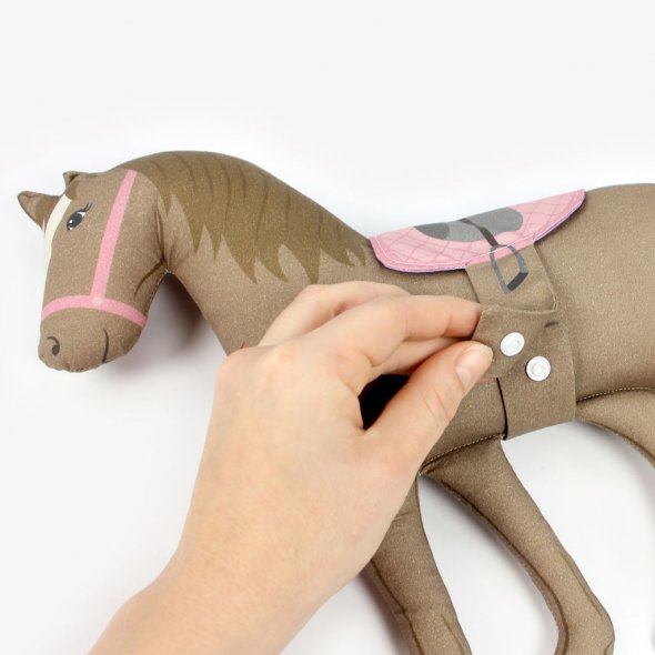 Kullaloo Cut & Sew Panel "HORSE LOVE" (80 x 155 cm)
