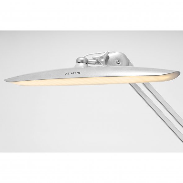 Semplix LED Arbeits-Tischlampe silber (182 LEDs/ dimmbar/ Tischklemme)
