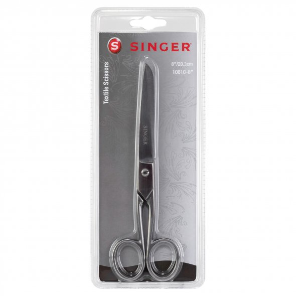 Singer Textilschere (20,3 cm/ 8"/ gerade Klingen/ rostfreier Stahl)