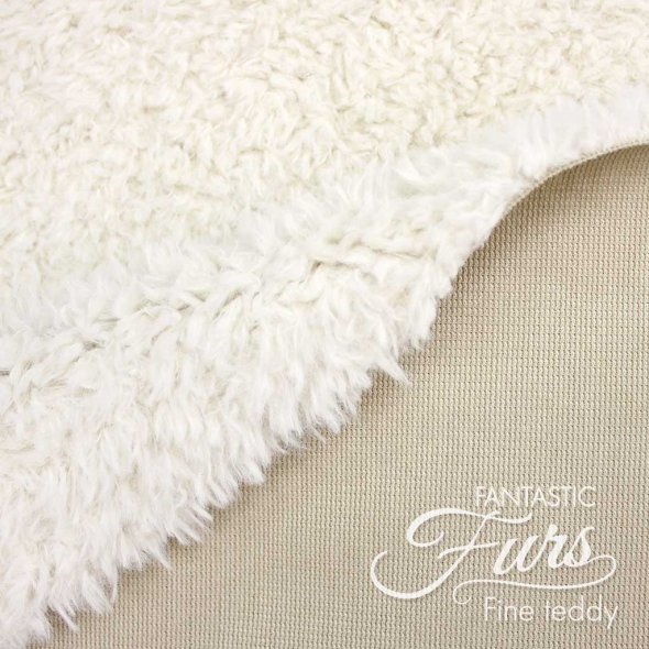 Kullaloo FANTASTIC Furs Fine Teddy Kunstfell (0,75 x 1 m/ Florlänge 10 mm)