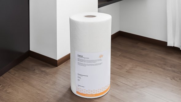 Semplix PolySoft (33 cm x 100 m/ Stickvlies zum Wegschneiden/ weiß)