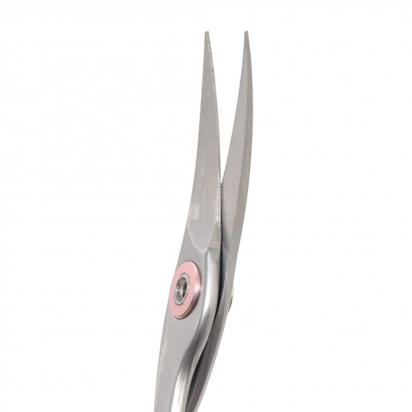 PREMAX Stickschere Ringlock Carbon-Chrom gebogen (9,5 cm/ satiniert)