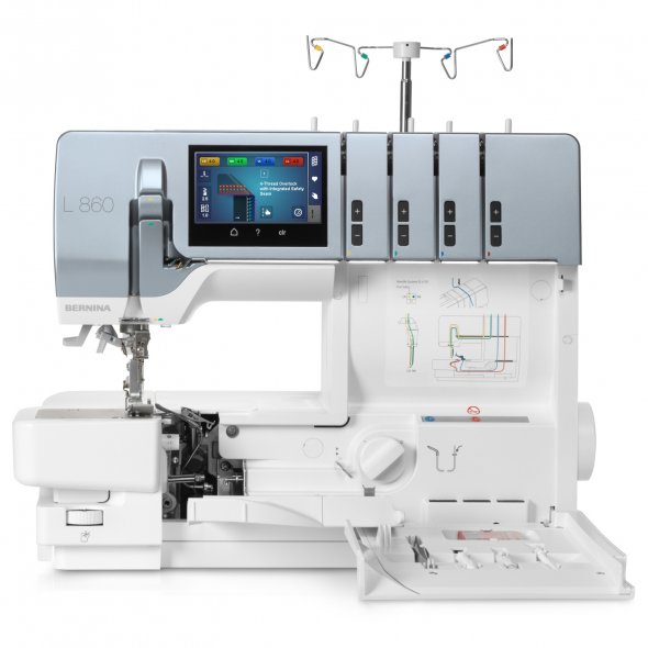 Bernina L 860 - 4 Faden Overlocker mit Lufteinfädelung und Einweisungsvideo gratis!