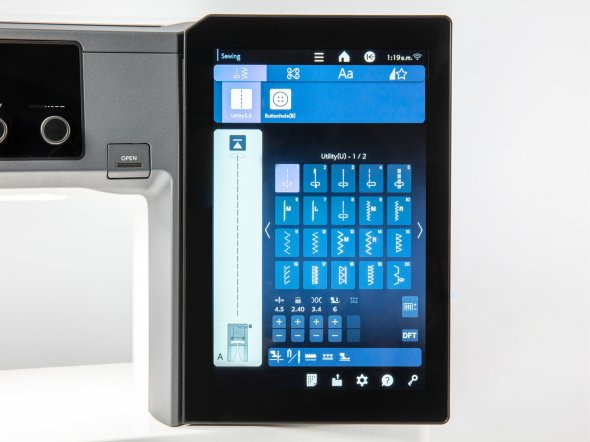 JANOME Continental M17 Große Näh- und Stickmaschine mit Stickmodul