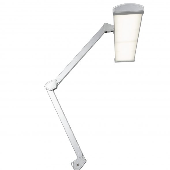 Semplix LED Arbeits-Tischlampe silber (684 LED/ dimmbar/ Tischklemme)