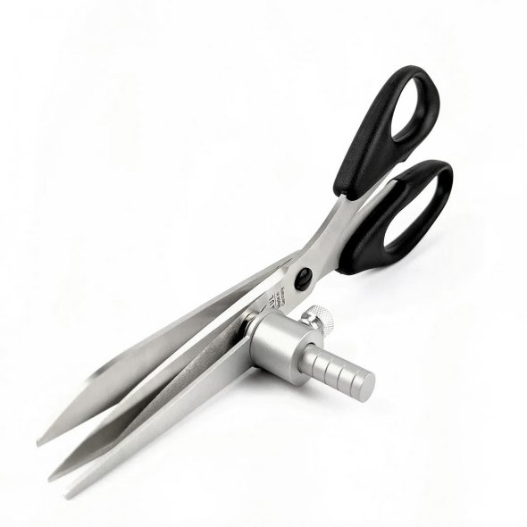 Großer Karl - Zuschneidehilfe silber (Aluminium glasperlengestrahlt)