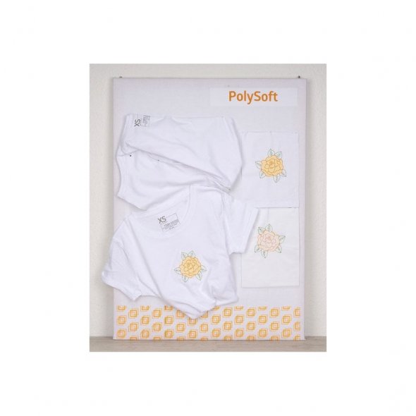 Semplix PolySoft (50 cm x 100 m/ Stickvlies zum Wegschneiden/ weiß)