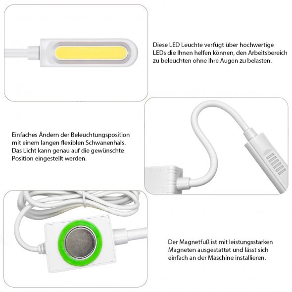 LED Nähmaschinenlicht (magnetisch)