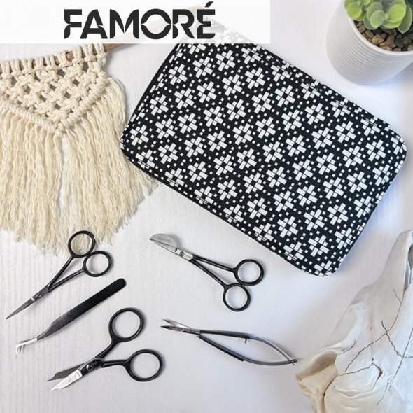Hochwertiges Stick-Scheren-Set von Famore (5 Scheren + Etui)