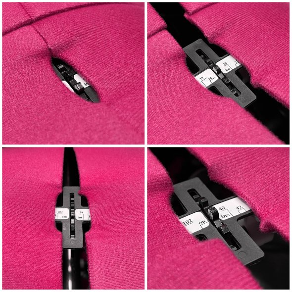 Schneiderpuppe/Schneiderbüste Supa Fit "S" mit Rollen (verstellbar / pink)