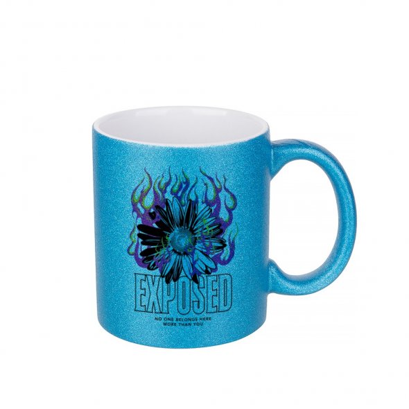 Sublimations-Tasse Glitter (330 ml / farbig)