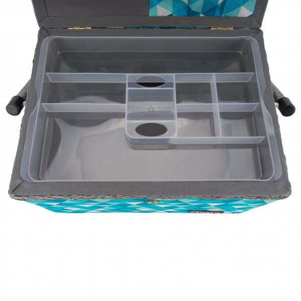 Semplix Nähkorb Diamond (petrol/türkis)