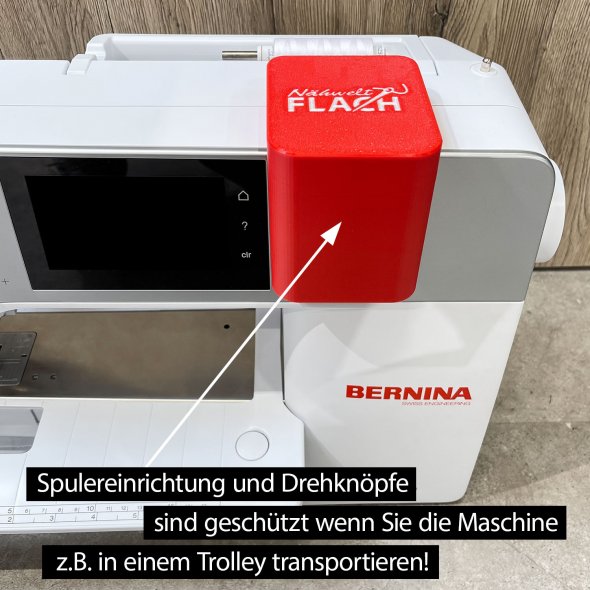Transportschutz-Sicherung für Bernina 5er Serie (schützt Spulen und Einstellräder)