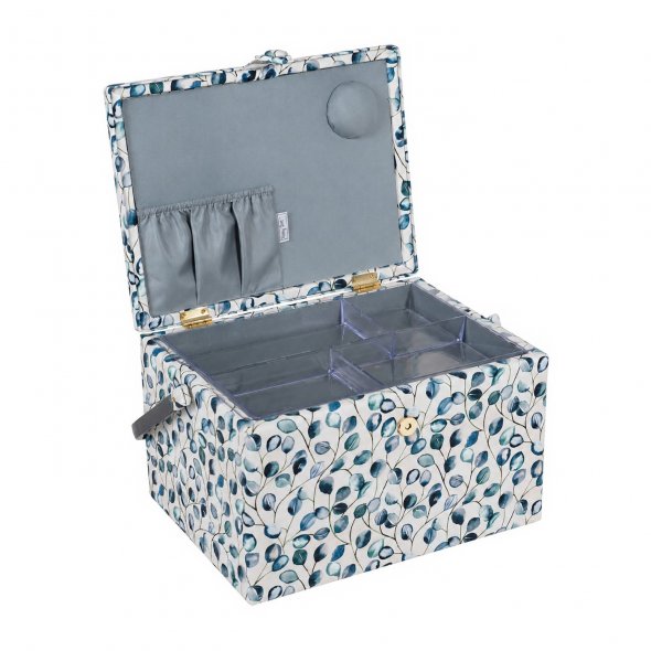 Nähkorb von Hobby Gift Blätter (L / L 31 x T 23,5 x H 20 cm)