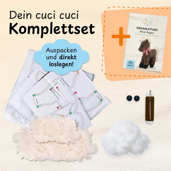 cuci cuci Nähbaukastenset "Pferd Pepper"