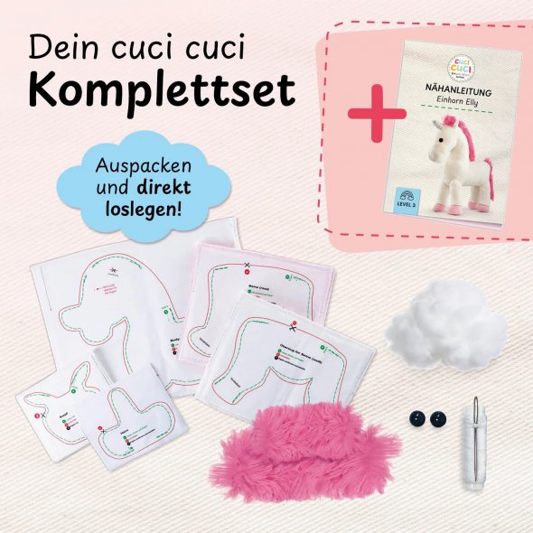cuci cuci Nähbaukastenset "Einhorn Elly"