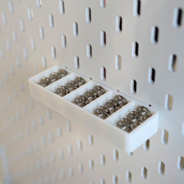 Lochwand - Spulenhalter horizontal (5x3 Spulen)
