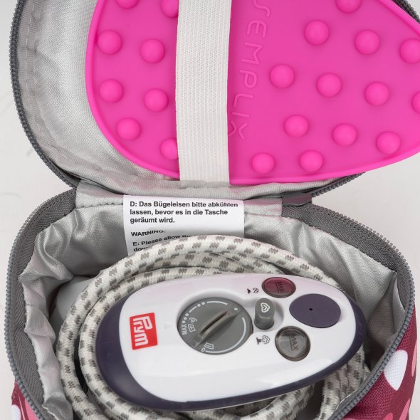 Semplix Soft-Reisebügeleisentasche Polka Dots berry