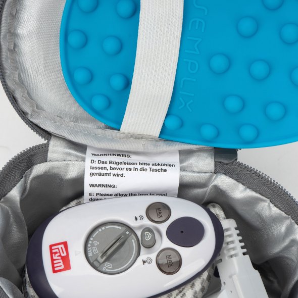 Semplix Soft-Reisebügeleisentasche Polka Dots petrol