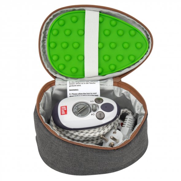 Semplix Soft-Reisebügeleisentasche anthrazit/braun