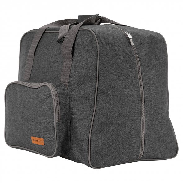 Semplix Overlocktasche anthrazit/grau (44 x 38 x 33 cm)