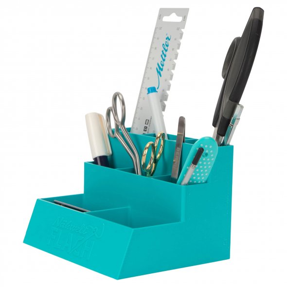 Tisch-Organizer Kunststoff (14,6 x 11,7 x 9,7 cm / verschiedene Farben)