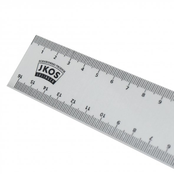 JKOS Aluminium Lineal (klein / 32 cm / 16+16 cm Skallierung)