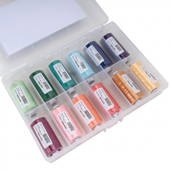 Amann OESD Perfect Quilting No.120 Garnbox Bunt (Quiltgarn / 12 Farben a 1000 m)