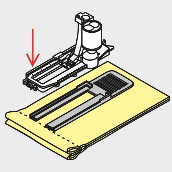 Bernina Höhenausgleich für Knopflöcher (breit)