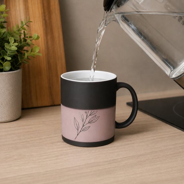Sublimations-Tasse mit Farbwechsel (360 ml / schwarz)