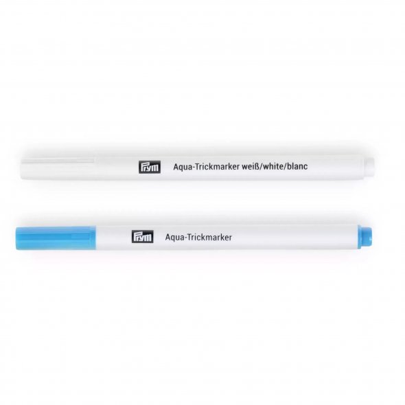 Prym Aqua Trick-Marker wasserlöslich (türkis und weiß)